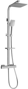 Mexen - Set de duș CQ62 cu robinet termostatic Cube, grafit, 772506295-66