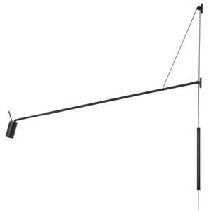 Swan Adjustable Wall Lamp Matt Black - Nemo Lighting