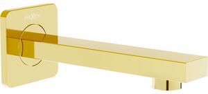 Mexen Cube pipă cadă de perete, Aurie - 79370-50