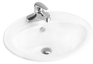 Mexen Selma chiuvetă încastrată în blat 56 x 46 cm, albă - 25085600