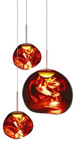 Melt Trio Round LED Lustră Pendul Copper - Tom Dixon