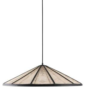 Akira Lustră Pendul Ø70 Black/Natureal - Globen Lighting