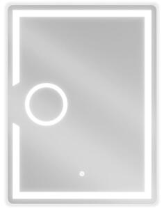 Mexen Onyx oglindă iluminată de baie cu oglindă cosmetică 60 x 80 cm, LED 6000K, anti aburire - 9813-060-080-611-00