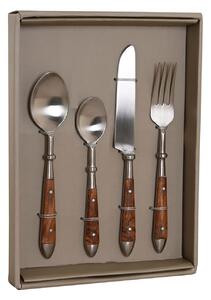 Set 16 tacamuri Acacia din inox 20 cm