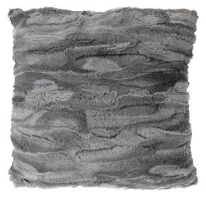 Pernă micro-pluș Marble gri, 45 x 45 cm