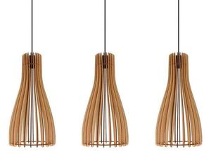 Furn 3 Lustră Pendul Black/Wood - Envostar