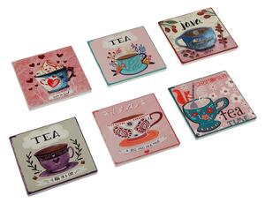 Set de 6 suporturi pentru ceai din ceramica, pluta 0X10X10
