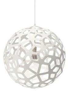 Coral Lustră Pendul Ø60 White 2 Sides - David Trubridge