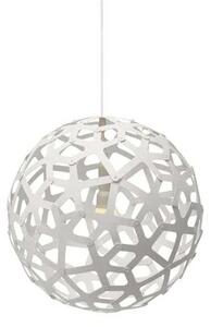 Coral Lustră Pendul Ø40 White 2 Sides - David Trubridge