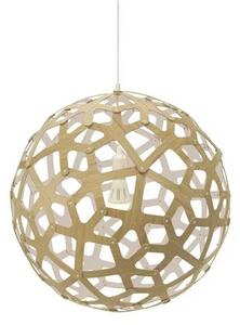 Coral Lustră Pendul Ø60 White 1 Side - David Trubridge