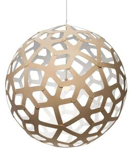 Coral Lustră Pendul Ø100 White 1 Side - David Trubridge