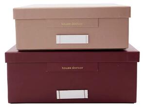 Keep Depozit 2pcs. Bordeaux/Rosa - House Doctor