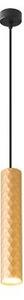 Lustra suspendata LED Glamour, 1 pendul, diametru baza 6x2,5 cm, lungime cablu 1m, 35W, 220-240V, auriu