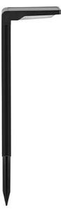 Lampa LED solara de gradina, 2 moduri de iluminare, 4000K, senzor amurg, 3.7V, 2200 mAh, negru