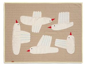Bird Quilted Blanket Sand - Ferm Living