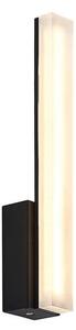 Lisana LED Vertical Aplică de Perete IP44 Black - Lucande