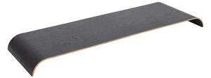 Curva Lemn Tavă pentru Raft L81xW25,3xH5,4 Negru - AYTM