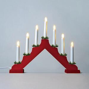 Sfeșnic Advent LED Filament, roșu