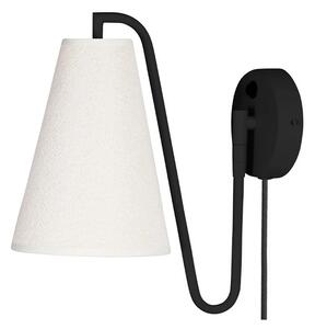 Lou Aplică de Perete Bouclé Alb/Negru - Globen Lighting