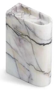 Monolith Suport pentru Lumânări Medium Mixed White Marble - Northern