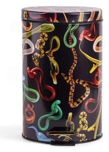 Snakes Toiletpaper Home Bin Ø25xH39,5 Negru/Multicolor - Seletti