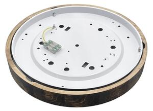Plafonieră LED OAK SMOKY SLIM, 36W, 230V, 4000K, diam. 47 cm, stejar/maro închis
