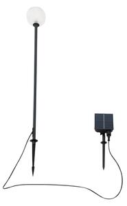 Brindley Lampă cu celule solare w/Vârf de pământ Negru - Lindby