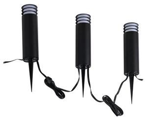 Kaelo LED Smart Lampă de grădină w/Vârf de pământ 3 pcs. Negru - Lindby
