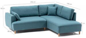 Coltar Felix Extra Soft Corner Sofa Right, Turquoise