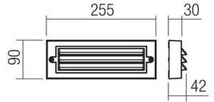 Aplică LED de exterior KRUP LED/6W/230V IP65 antracit Redo 90330