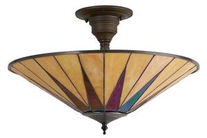 Endon 64043 - Lustră aplicată Tiffany DARK STAR, 3 x E27, 60 W, 230 V, diam. 49 cm
