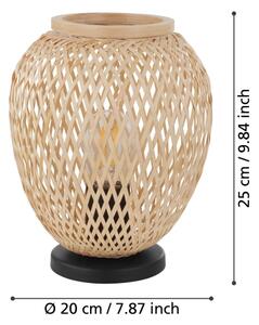 Eglo 55699 - Lampă de masă Dembleby 1xE27/40W/230V bej