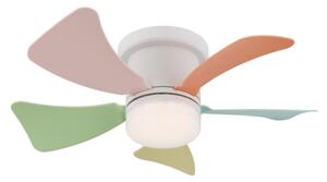 Globo 03609B - Ventilator de tavan LED HINES dimabil 10W/230V 3000-6500K +telecomandă