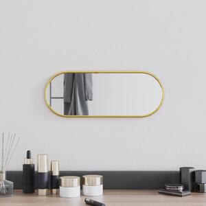 Oglindă de perete, auriu, 40x15 cm, ovală
