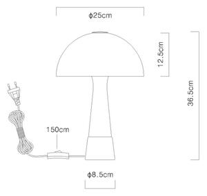 Globo 51570122 - Lampă de masă PAULIN 1xE27ILLU/40W/230V albă