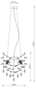 Globo 64138HG - Lustră suspendată pe cablu QUEENA 4xE14/40W/230V auriu