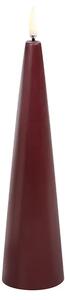 Con Lumânare LED 5,8x21,5 cm Wine Roșu/Smooth - Uyuni Lighting