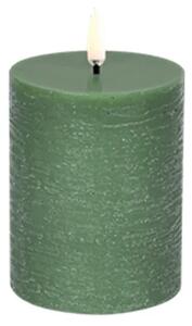 Lumânare Stâlp LED 7,8x10,1 cm Olive Verde/Rustic - Uyuni Lighting