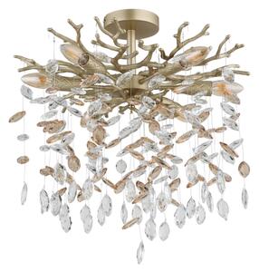 Globo 64138DG - Candelabru pe tijă QUEENA, 6xE14/40W/230V, auriu
