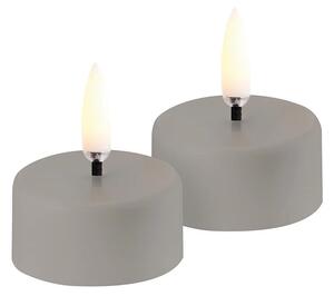 Reîncărcabilă Lumină de Ceai LED 2-pack 3,9x2,3 cm Sandstone Plain - Uyuni Light