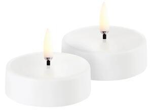 Reîncărcabilă Lumină de Ceai LED 2-pack Maxi 6x2,3 cm Alb Plain - Uyuni Lighting