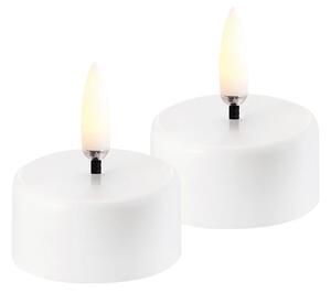 Reîncărcabilă Lumină de Ceai LED 2-pack 3,9x2,3 cm Alb Plain - Uyuni Lighting