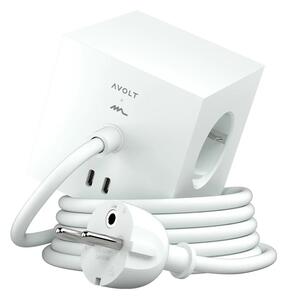 Square 1 w/30W Dual USB-C & Magnetic Baza 3m ML Edition Alb - Avolt