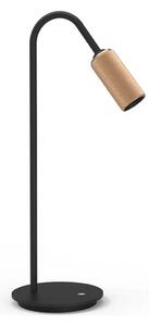 Decor T1 LED Veioză Dim. Negru/Alamă - Antidark