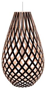 Koura Lustră Pendul H120 1 Lateral Negru - David Trubridge