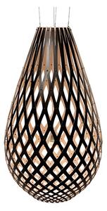 Koura Lustră Pendul H160 Black 1 Side - David Trubridge