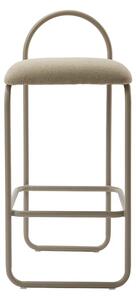 Angui Scaun de bar H82,5 Taupe Bouclé - AYTM