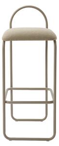 Angui Scaun de bar H92,5 Taupe Bouclé - AYTM