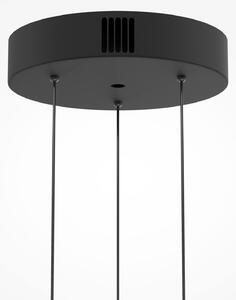 Maytoni Lampă suspendată LED Bassa, maro, Ø 45 cm, sticlă, dimabilă, reglabil, Maro / Rugină, Camera de zi / sufragerie, Sticlă, Modern