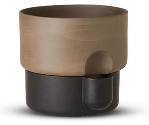 Oasis Flowerpot Large Black/Brown - Northern